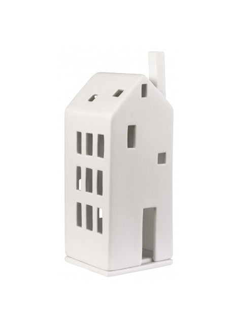 Räder theelicht huis met grote deur wit 10846