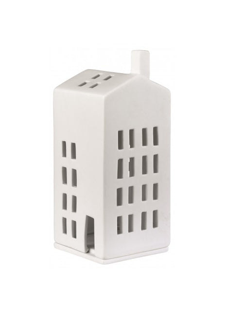 Räder theelicht huis kleine ramen groot wit 10845