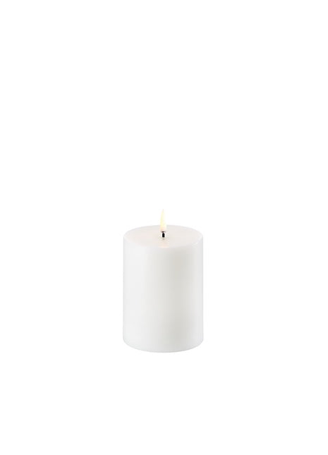 Uyuni lighting LED pillar stompe kaars echte was zonder vlamp op batterijen 10cm