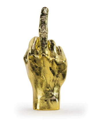 Bitten Design Finger beeld hand goud decoratie 1863GD