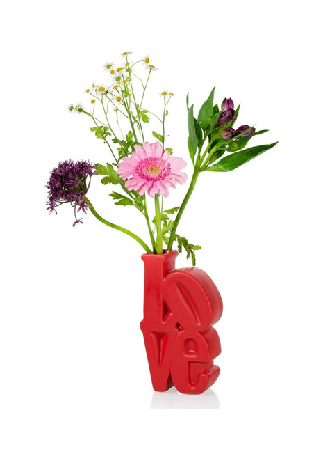 Bitten Design love vaas rood keramiek 2120