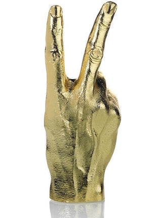 Bitten Design Peace vinger hand beeld goud 1864GD
