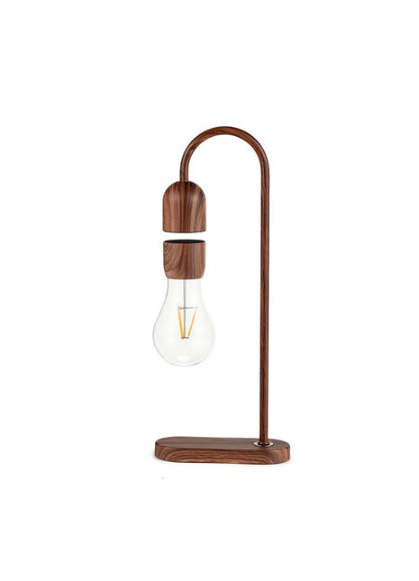 Ginko Evaro Lightbulb zwevende lamp - magnetische tafellamp walnoten G029WT