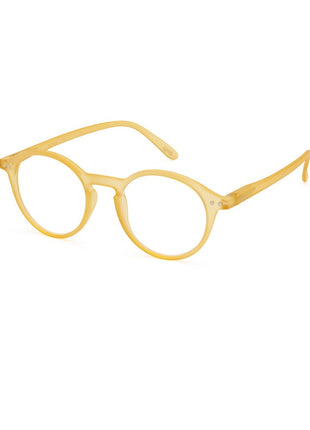 izipizi leesbril model d - honey yellow - honinggeel - ronde glazen - unisex