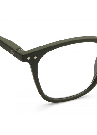 izipizi leesbril #e - kaki groen - trapeze glazen - unisex - bril lezen
