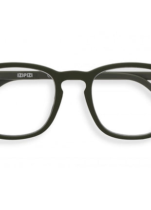 izipizi leesbril #e - kaki groen - trapeze glazen - unisex - bril lezen