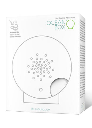 relaxound oceanbox wit zeegeluiden beweging sensor oplaadbaar