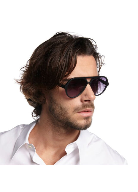 okkia alessio heren zonnebril zwart italiaans design