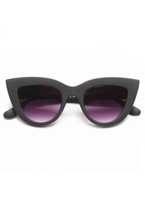 okkia claudia big cat eye dames zonnebril zwart italiaans modieus