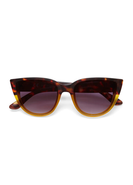 Okkia Silvia dames zonnebril havana geel montuur modieus italiaanse bril ok020