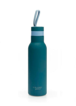 piu forty fjord blauw thermosfles dubbelwandig thermofles waterfles staal 500ml