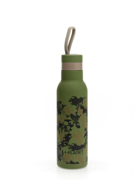 Piu Forty thermosfles +planet metalen fles camouflage