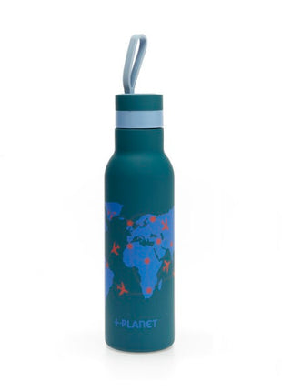 piu forty wereld thermosfles dubbelwandig thermofles waterfles staal 500ml