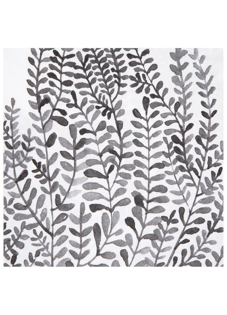 Räder papieren servetten Mix & Match ranken zwart  14566