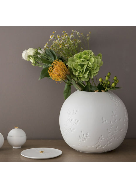 Räder design bol vaas Birds reliëf motief vogels goud