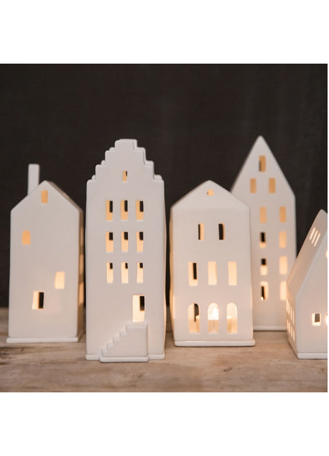 Räder theelicht huis schilddak wit 12957