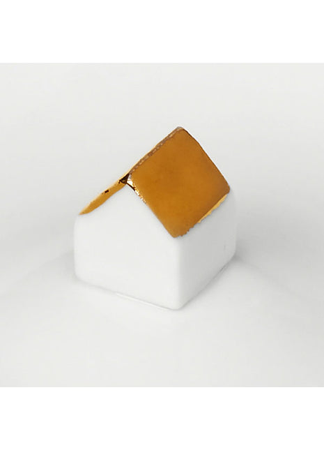 Räder bordje wit met gouden huis diam. 14.5cm - 10755