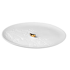 Räder porseleinen bordje met gouden vogel 12560