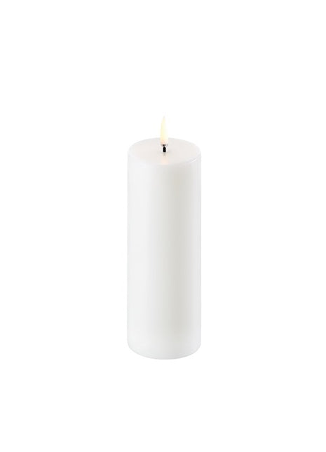 Uyuni lighting LED pillar stompe kaars echte was zonder vlam op batterijen  15cm