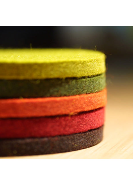 vilten glas onderzetters